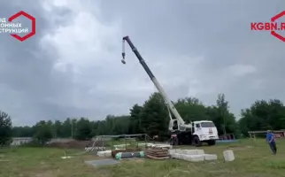 Испытание сетки двойного кручения на полигоне МЧС