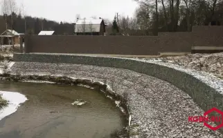 Берегоукрепление ГСИ и сварной забор в Ивановке