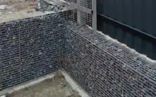 Забор из сварных габионов