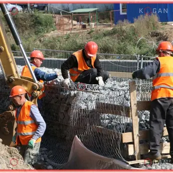 Строительство габионных сооружений